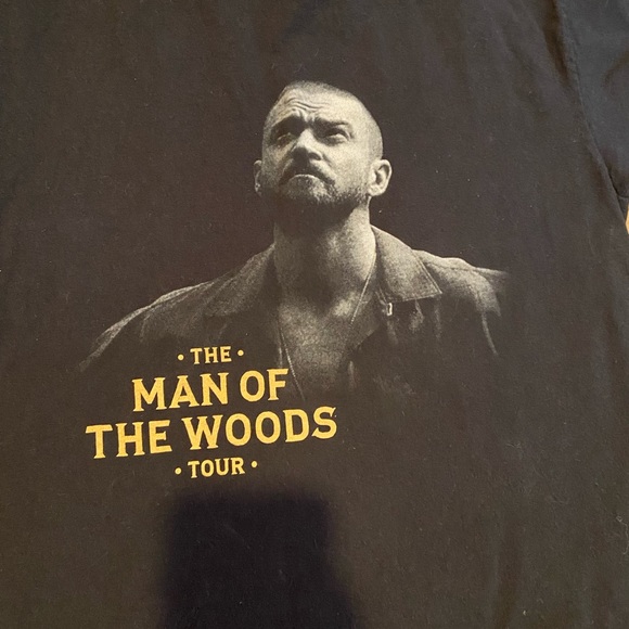 Justin Timberlake Man of The Woods Tour TShirt Black Medium Short Sleeve - Picture 3 of 9